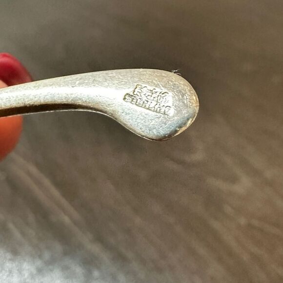 Antique Gorham marked H171 "wishbone" sterling silver sugar cube tongs! - Picture 5 of 7